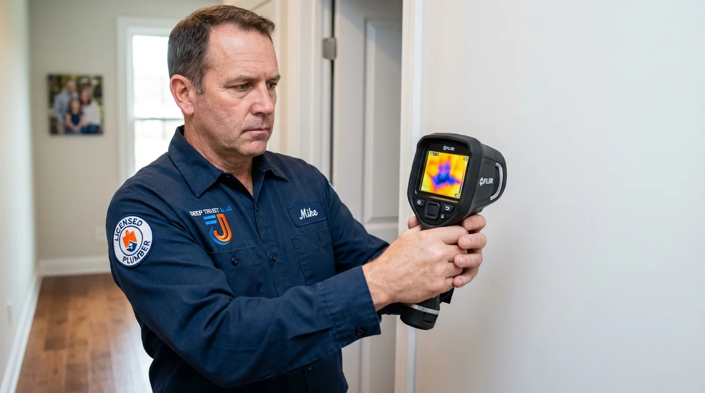 Thermal imaging leak detection by Johns Plumbing LLC in Tatum